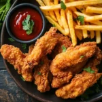 crispy-chicken-tenders-and-golden-fries