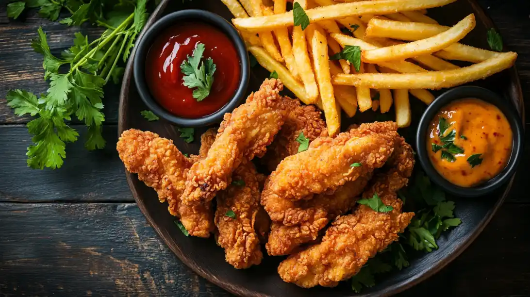 crispy-chicken-tenders-and-golden-fries