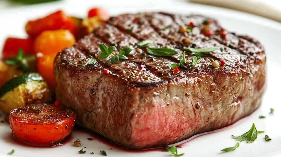 What Is Rosé Beef A Tender, Pale Pink Steak With Herbs And Roasted Vegetables