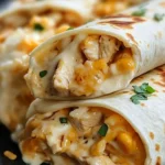 Cheesy Garlic Chicken Wraps